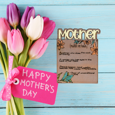 Mother Days Plaque - Mother 2 layer - Unicorn Fart Productions